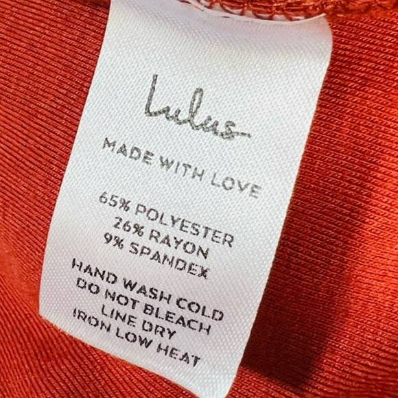 LULU'S XS 100% Let's Warm Up Rusty Rose High Rise Joggers Track Pants NEW B26 - Picture 4 of 9